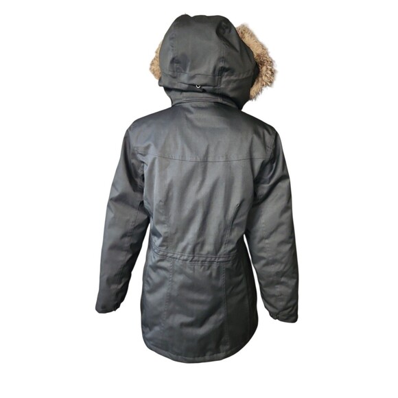 Eddie Bauer EB600 Goose Down Stadium Coat Womens Medium Black Winter Outdoors - Picture 3 of 10